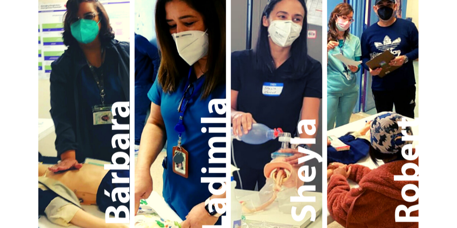 Research Nurses Barbara Guzman, Ladilima De Lima, Sheyla Garced, Robert Pinder