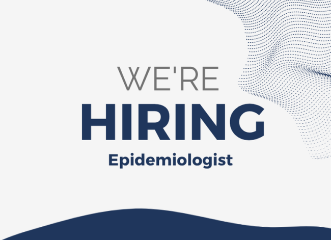 We're hiring epidemiologist