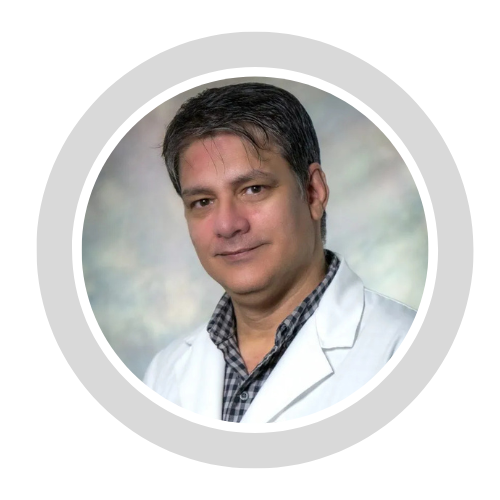 Portrait of Dr. Jorge Duconge in white coat