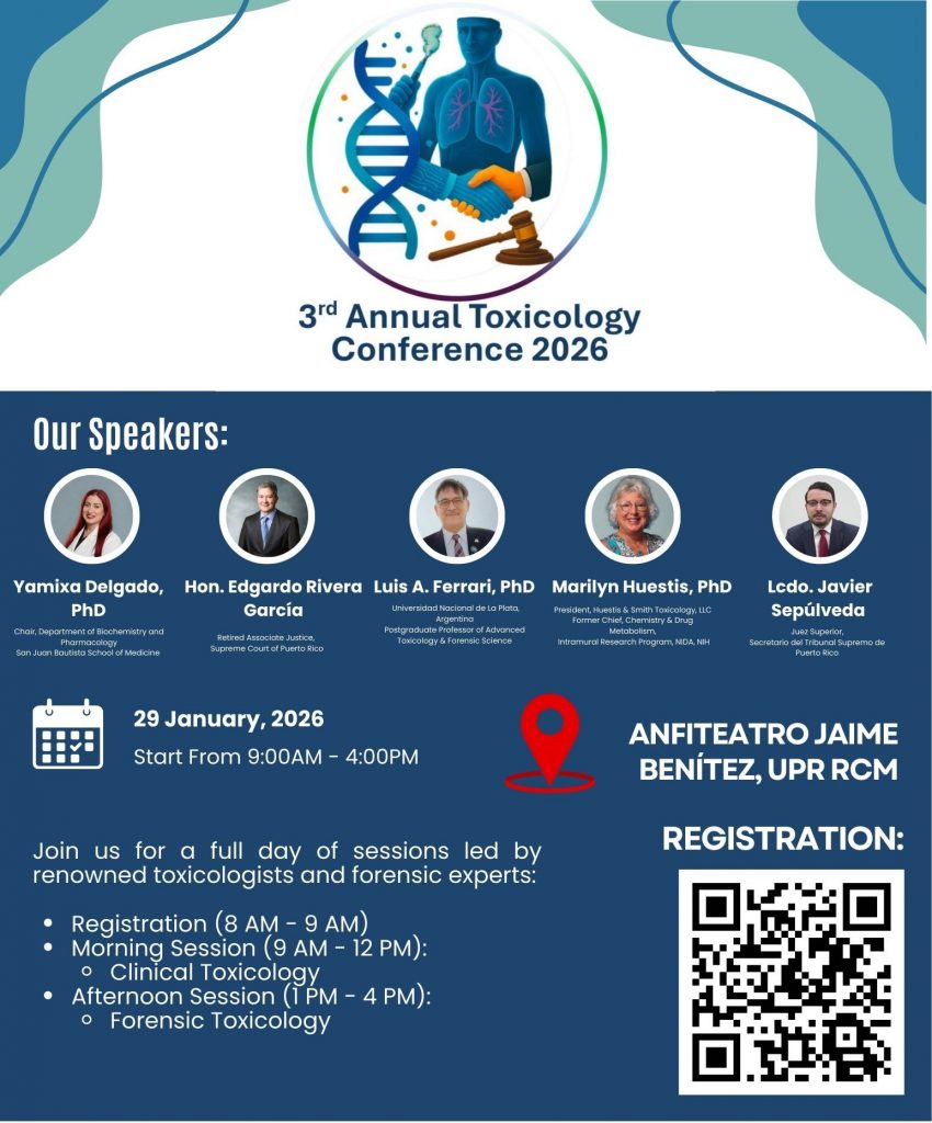 3RD ANNUAL TOXICOLOGY CONFERENCE Flyer January 29, 2026 from 9am-4pm
