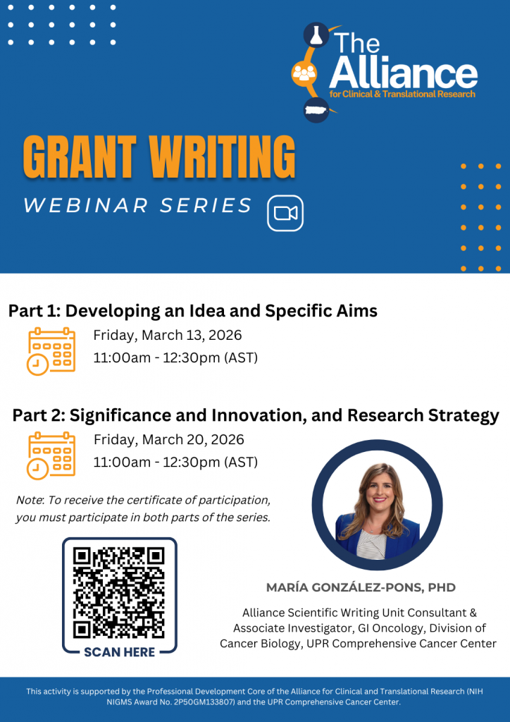 Grant writing webinar
