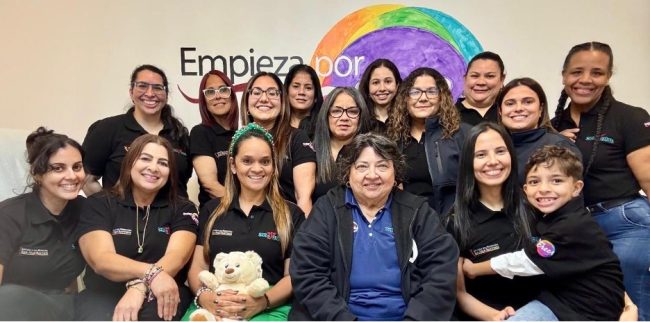 Dr. Linda Laras and a group