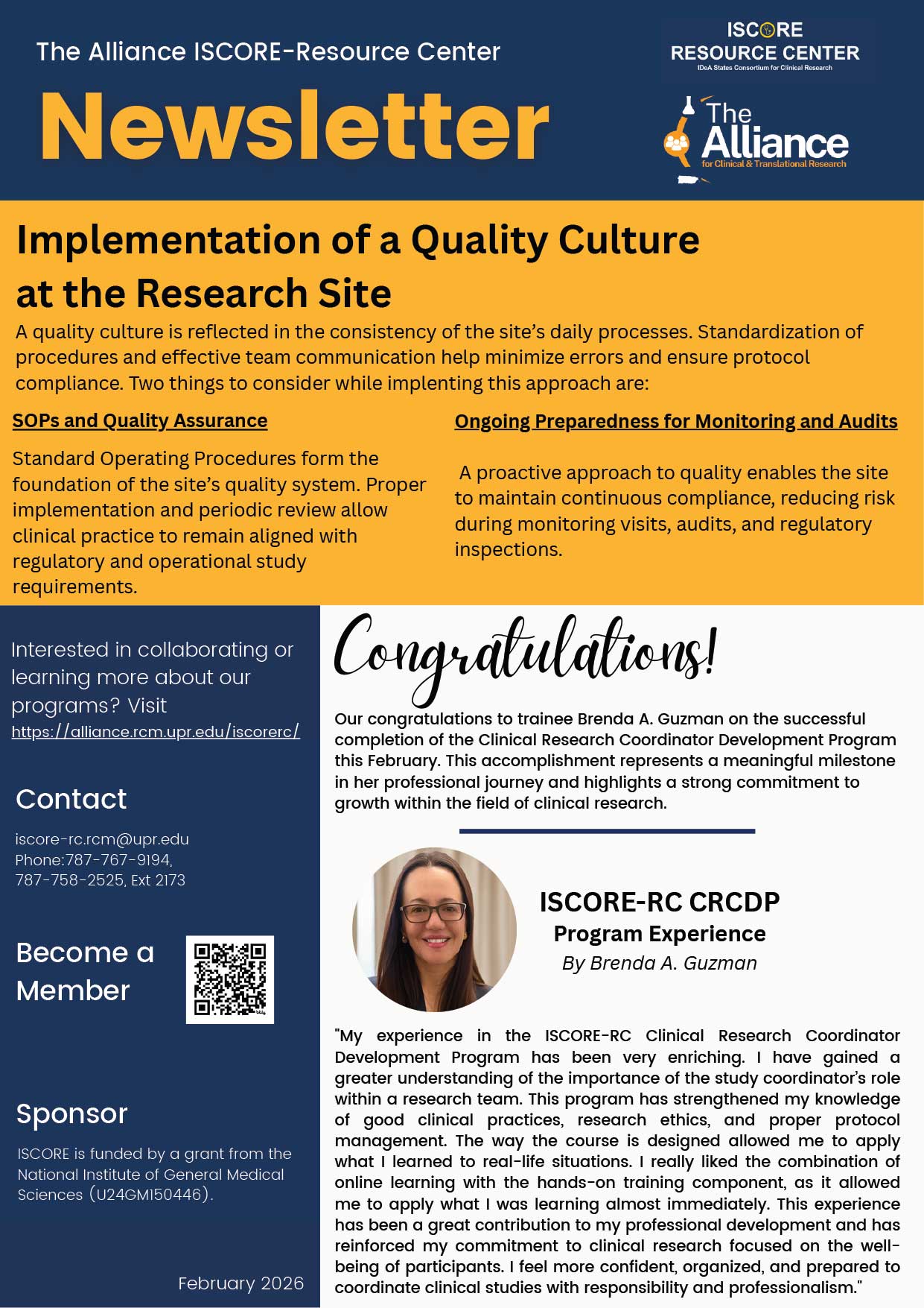 ISCORE Newsletter Feb 2026