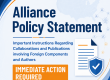 immediate action required Alliance Policy