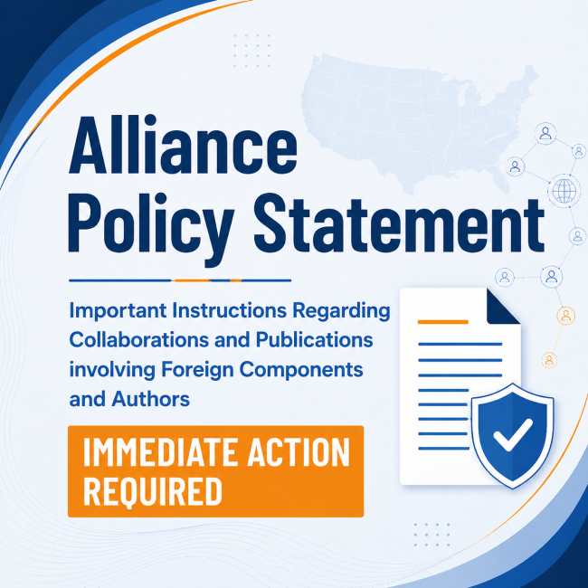 immediate action required Alliance Policy