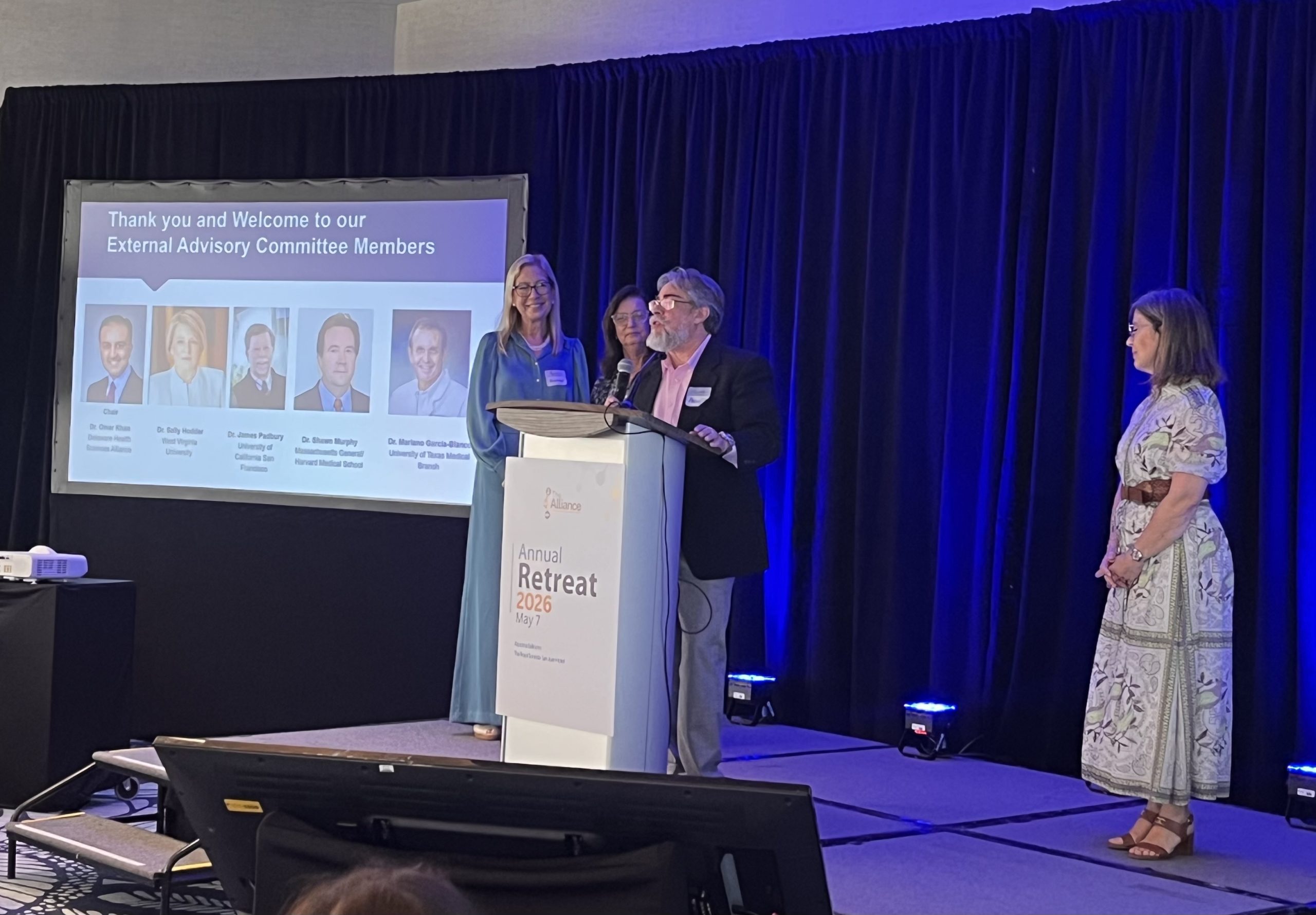 Speakers on stage during The Alliance Annual Retreat 2026