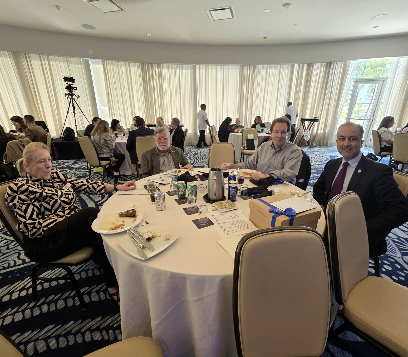 Alliance team members during lunch at the Annual Retreat 2026