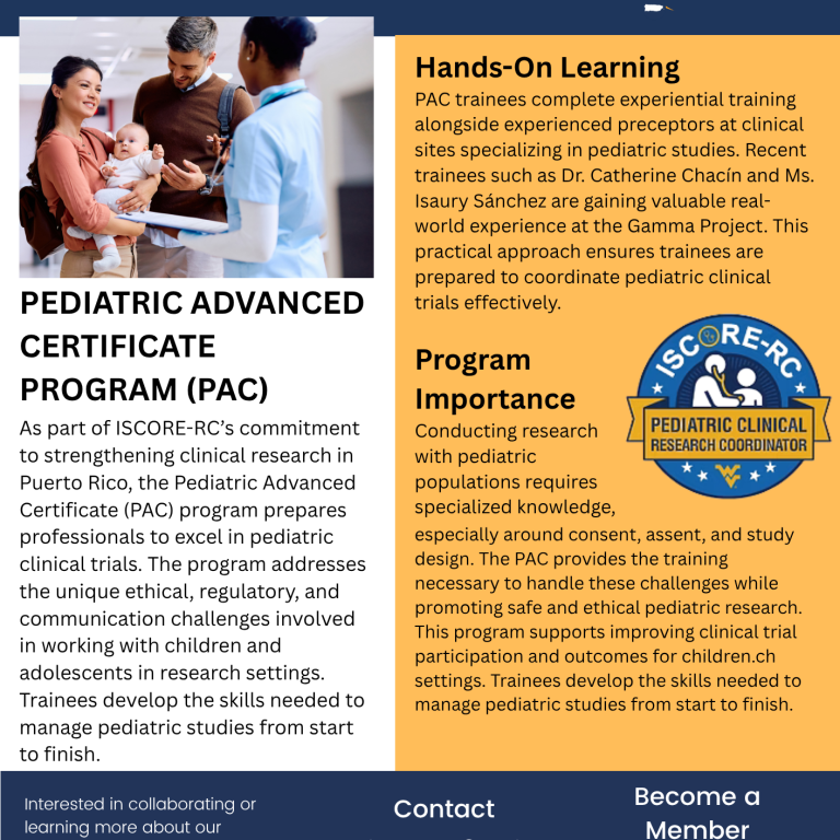 PEDIATRIC ADVANCED CERTIFICATE PROGRAM