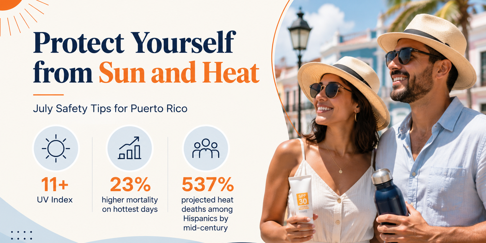 July Newsletter headline: Protect yourself from the sun and heat